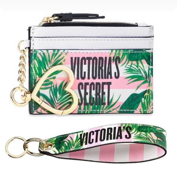 Victoria's Secret Accessories - 🌟SALE🌟 Victoria’s Secret Set: Card Case & Wristlet Strap Keychain